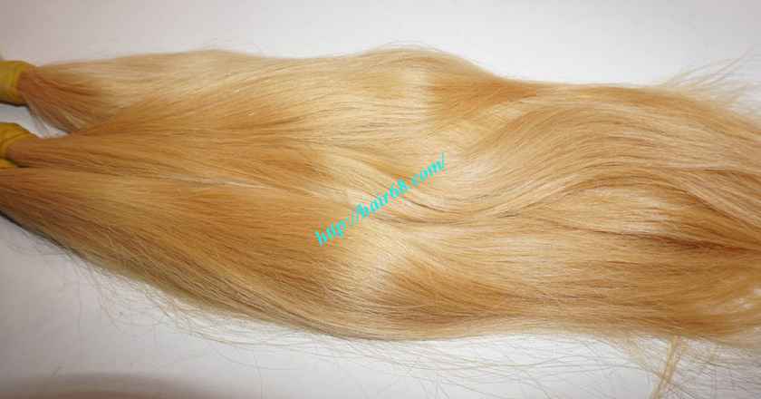 10 inch blonde hair straight single drawn 1