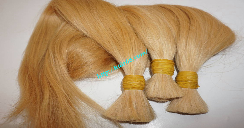 10 inch blonde hair straight single drawn 5