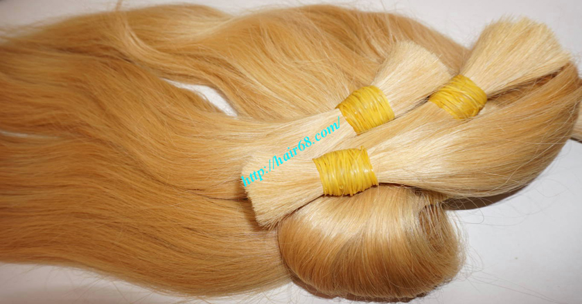 10 inch blonde hair straight single drawn 6