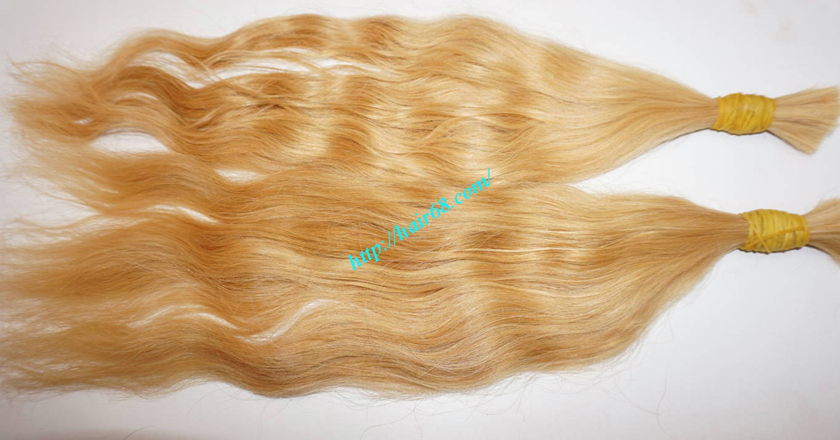 10 inch blonde hair wavy single drawn 1