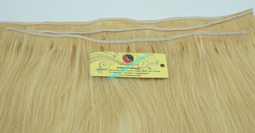 10 inch blonde weave hair straight remy hair 2