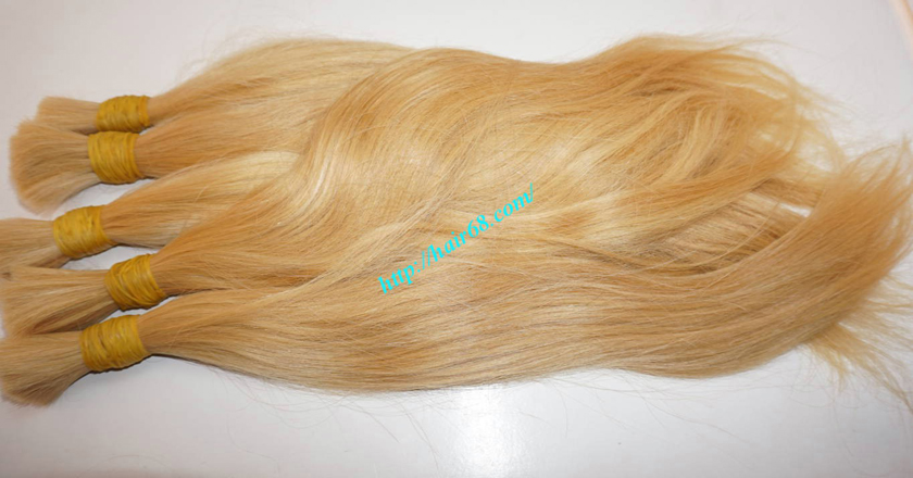 12 inch blonde hair straight single drawn 2