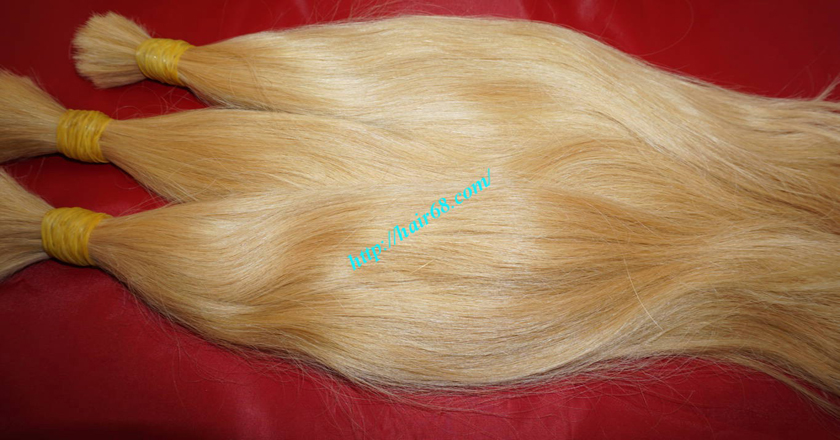 12 inch blonde hair straight single drawn 3