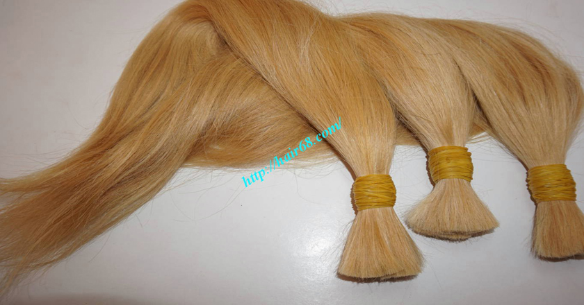 12 inch blonde hair straight single drawn 5