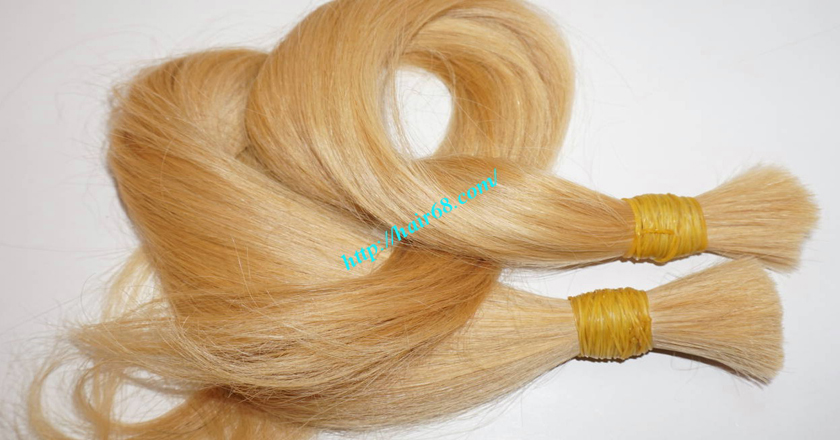 12 inch blonde hair straight single drawn 7