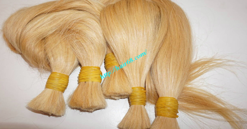 12 inch blonde hair straight single drawn 8