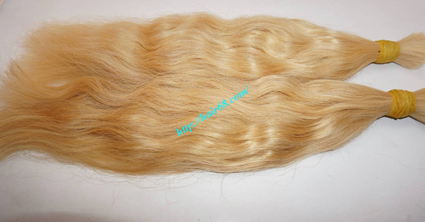 12 inch blonde hair wavy single drawn 2