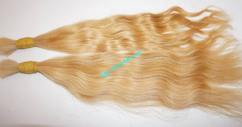 12 inch blonde hair wavy single drawn 3