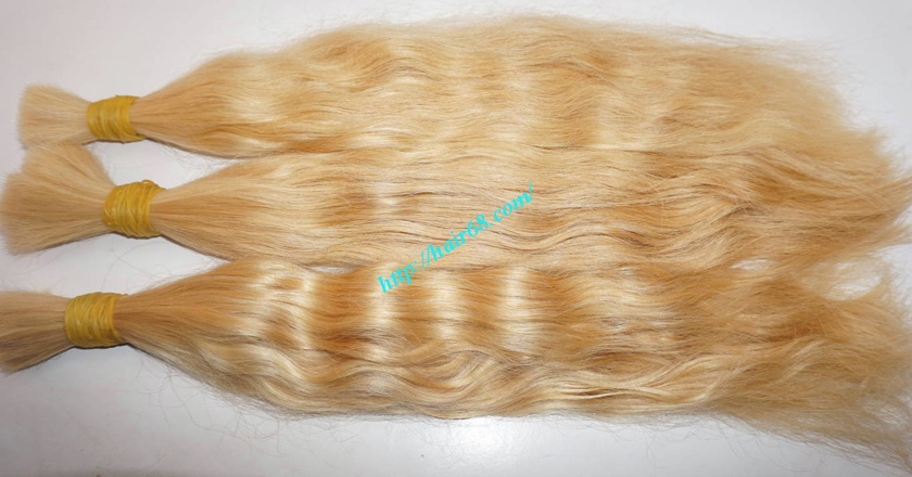 12 inch blonde hair wavy single drawn 4