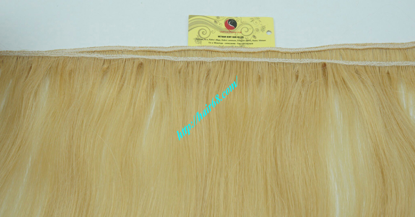 12 inch blonde weave hair straight remy hair 2