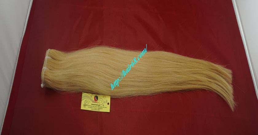 12 inch blonde weave hair straight remy hair 5