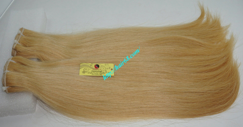 12 inch blonde weave hair straight remy hair 7