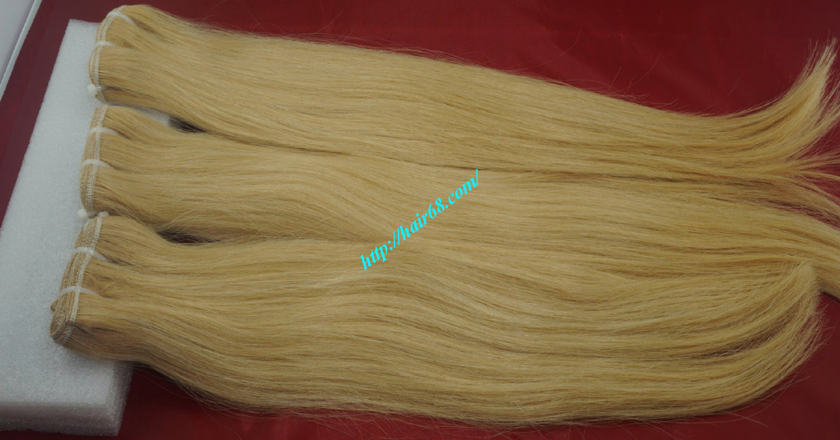 12 inch blonde weave hair straight remy hair 8