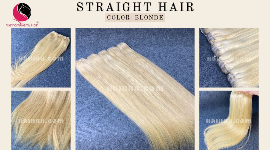 12inch Cheap Blonde Weave Hair Extensions - Straight 2