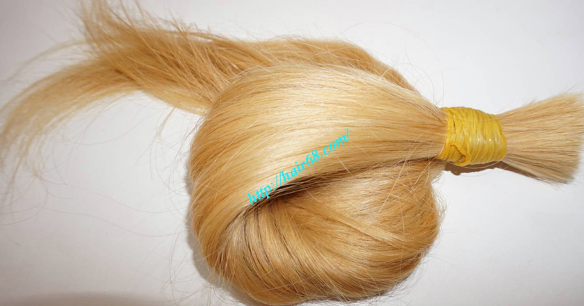 14 inch blonde hair straight single drawn 1