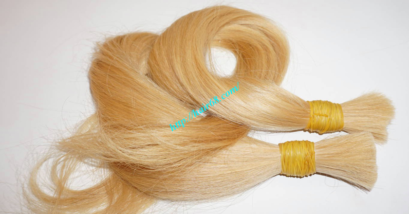 14 inch blonde hair straight single drawn 2