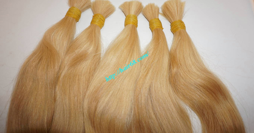 14 inch blonde hair straight single drawn 6