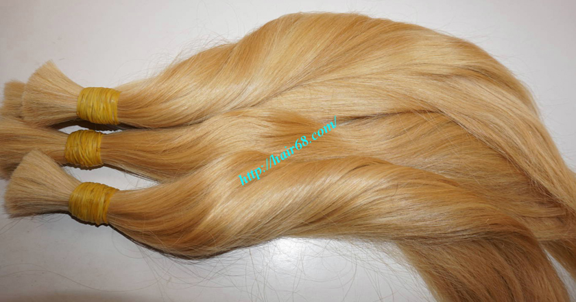 14 inch blonde hair straight single drawn 7