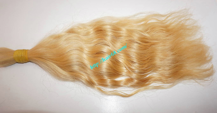 14 inch blonde hair wavy single drawn 2