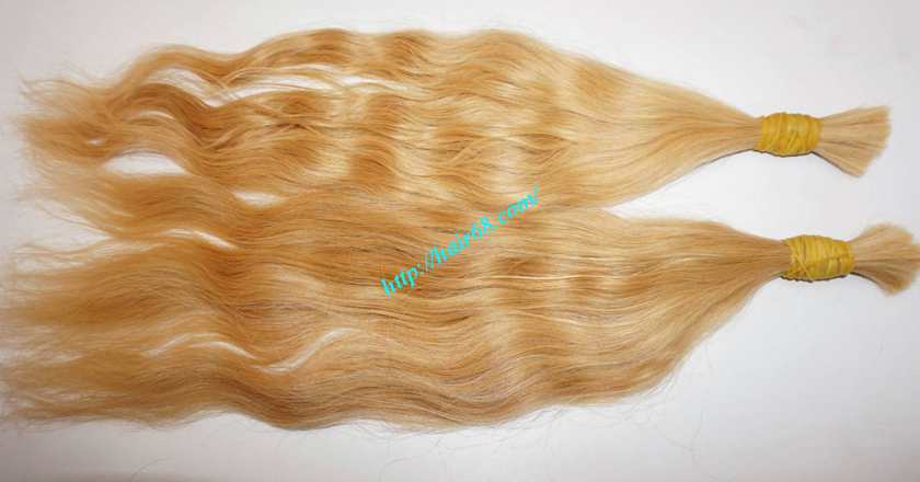 14 inch blonde hair wavy single drawn 3