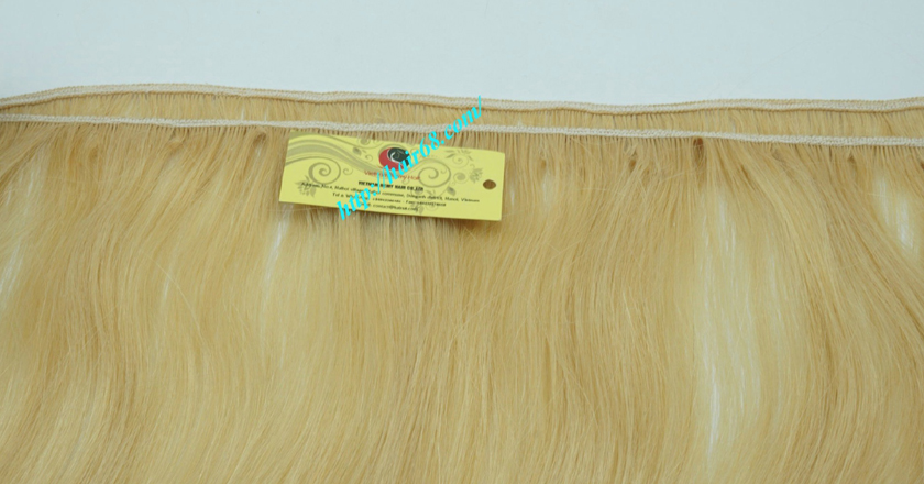 14 inch blonde weave hair straight remy hair 2