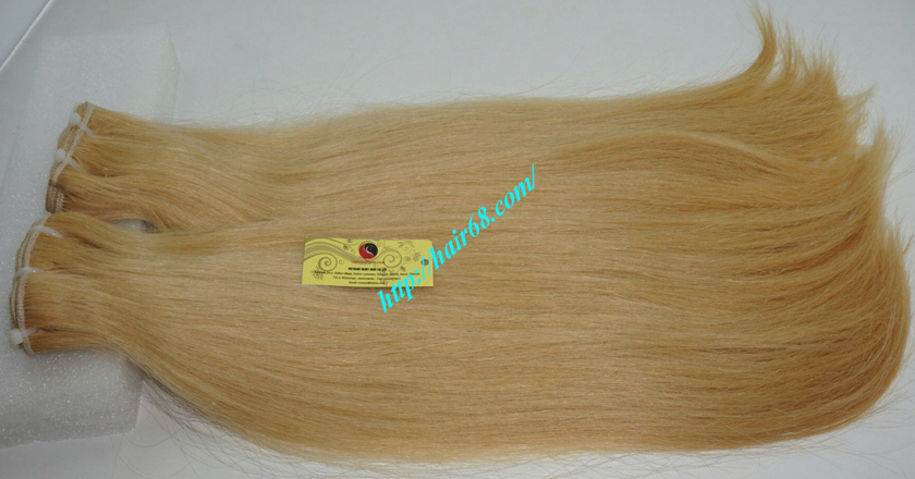 14 inch blonde weave hair straight remy hair 6