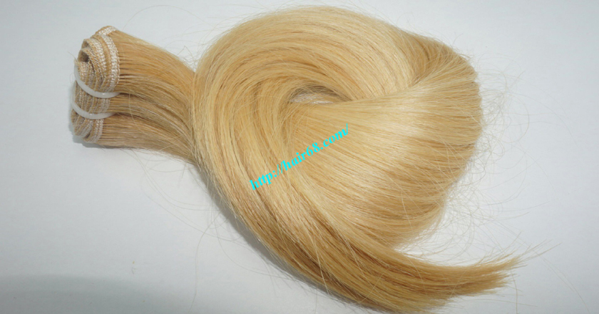 14 inch blonde weave hair straight remy hair 9