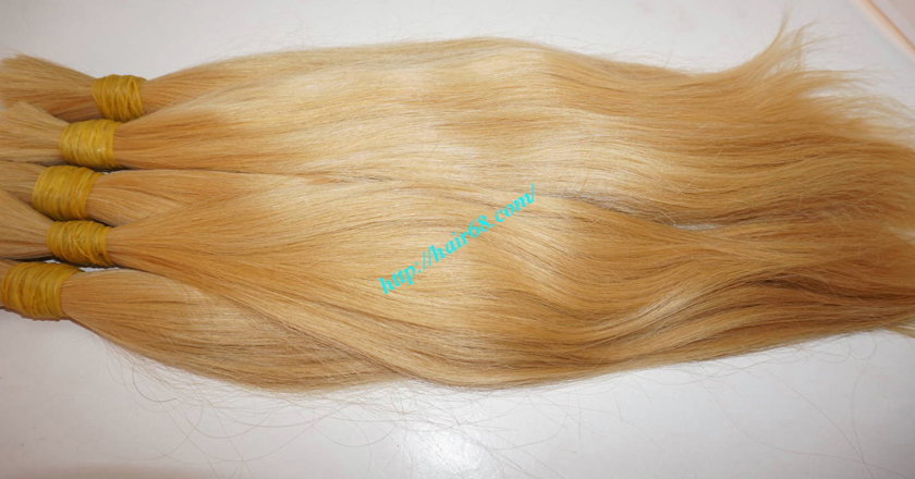 16 inch blonde hair straight single drawn 8