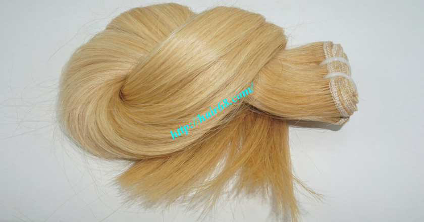 16 inch blonde weave hair straight remy hair 10