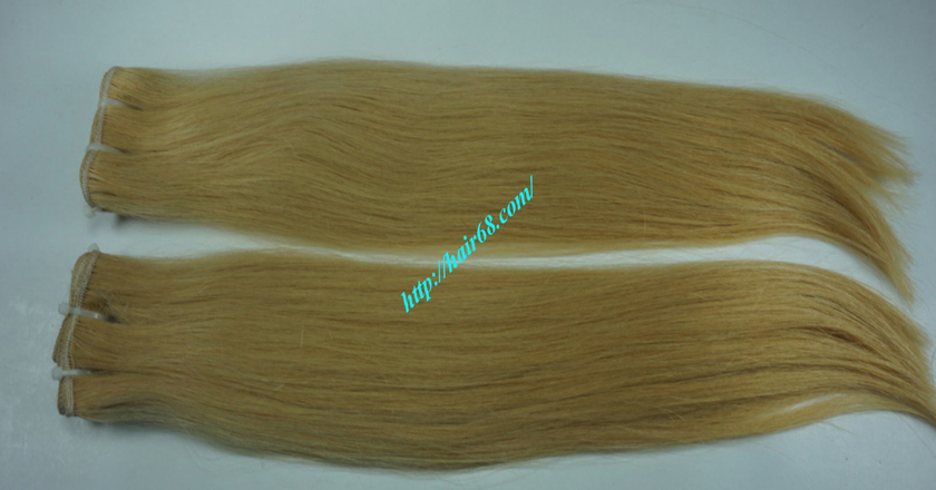 16 inch blonde weave hair straight remy hair 5