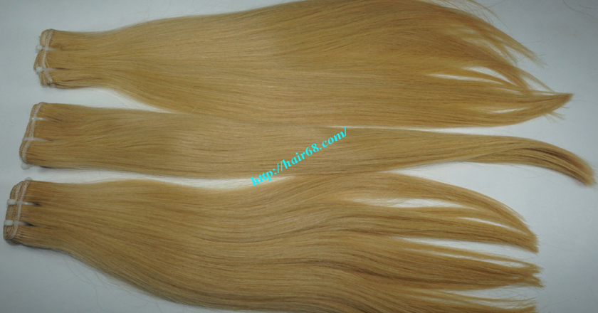 16 inch blonde weave hair straight remy hair 6