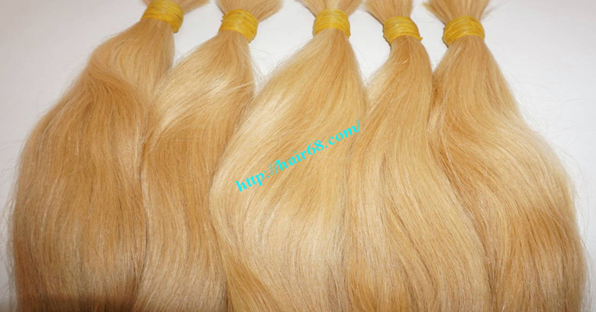 18 inch blonde hair straight single drawn 7