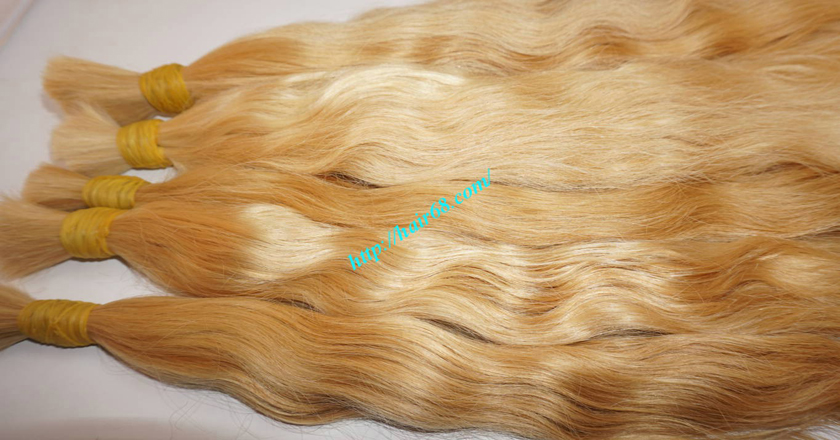 18 inch blonde hair wavy single drawn 2