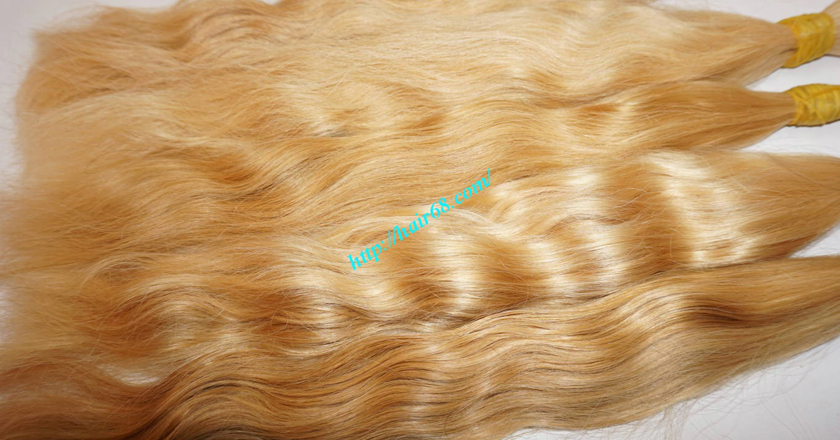 18 inch blonde hair wavy single drawn 3