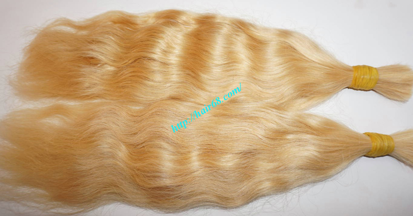 18 inch blonde hair wavy single drawn 4