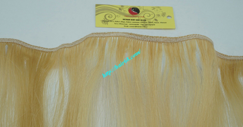 18 inch blonde weave hair straight remy hair 2