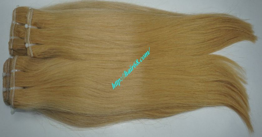 18 inch blonde weave hair straight remy hair 5