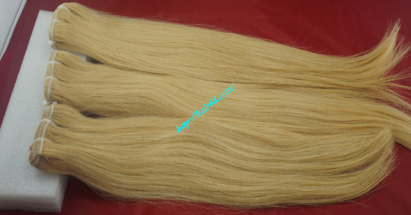 18 inch blonde weave hair straight remy hair 8