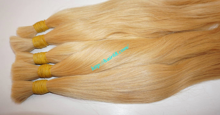 20 inch blonde hair straight single drawn 1