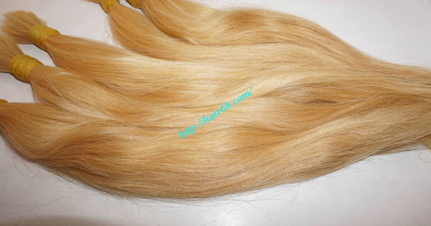 20 inch blonde hair straight single drawn 5