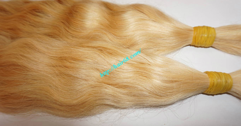 20 inch blonde hair wavy double drawn 1