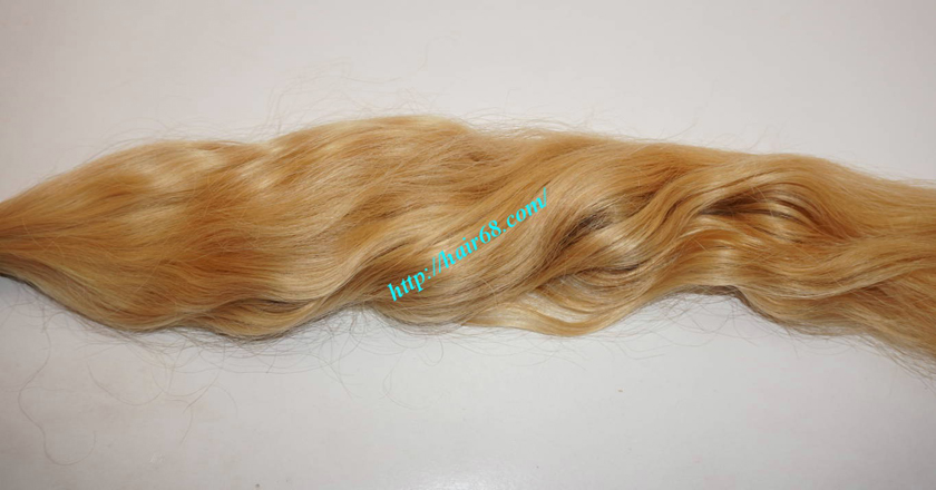 20 inch blonde hair wavy double drawn 2