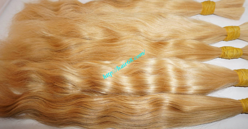 20 inch blonde hair wavy double drawn 3