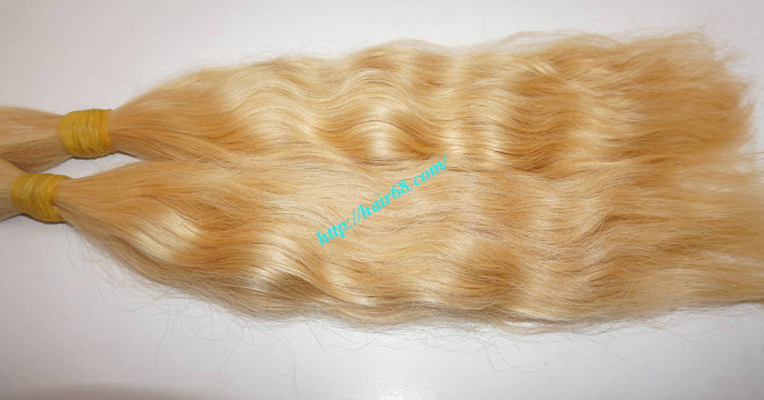 20 inch blonde hair wavy double drawn 4