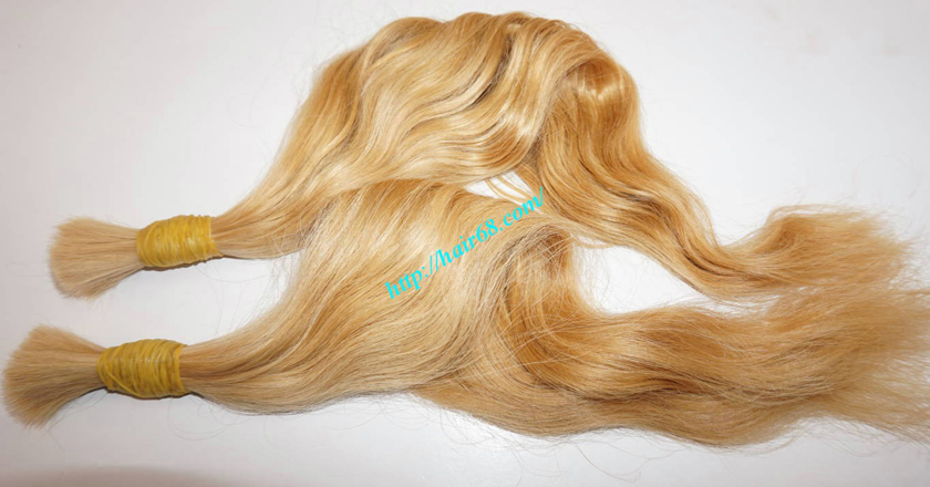 20 inch blonde hair wavy single drawn 1