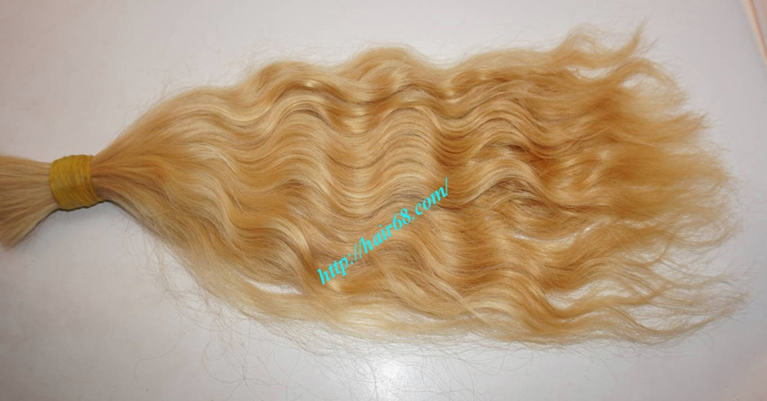 20 inch blonde hair wavy single drawn 2