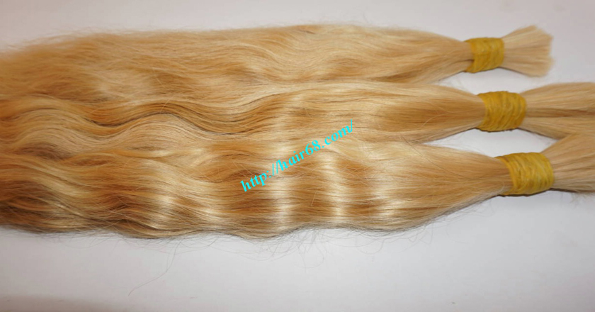 20 inch blonde hair wavy single drawn 3