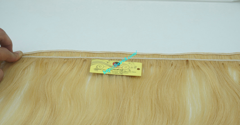 20 inch blonde weave hair straight remy hair 3