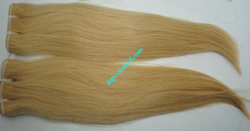 20 inch blonde weave hair straight remy hair 5