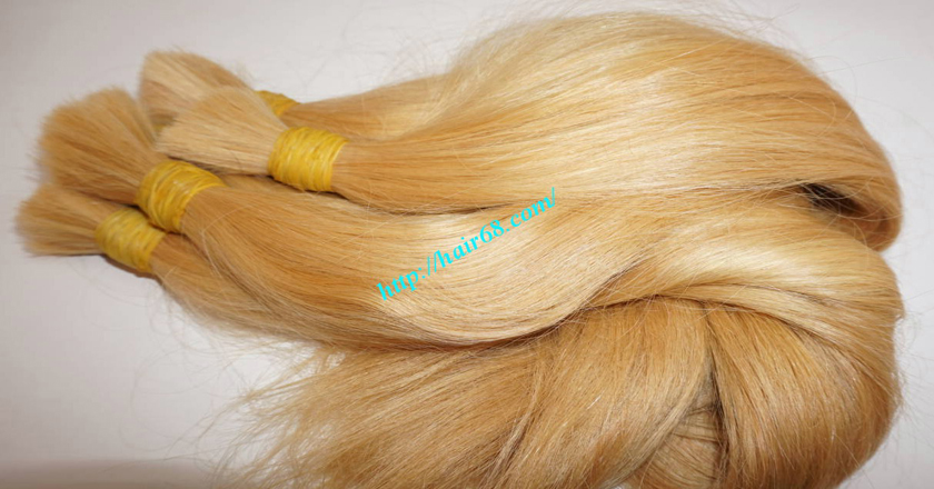 22 inch blonde hair straight single drawn 4